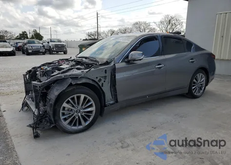 2023 Infiniti Q50 Luxe z USA, uszkodzony, nr VIN JN1EV7BP9PM510525